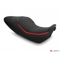 LUIMOTO Classic Sport Edition Rider Seat Cover for the DUCATI DIAVEL 1260 (2019+) - OE Seat